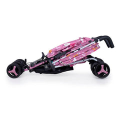 Cosatto Supa 3 Stroller (Dusky Unicorn Land) - side view, showing the stroller`s compact umbrella fold