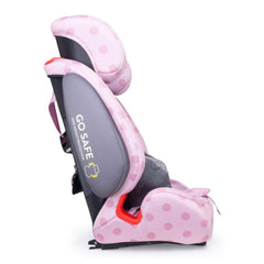 Cosatto Judo Group 123 ISOFIX Car Seat (Bunny Buddy) - side view, showing the seat reclined and its ISOFIX connection brackets