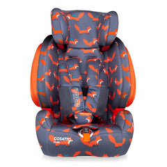 Cosatto Judo Group 123 ISOFIX Car Seat (Mister Fox) - front view, shown here without its insert cushion