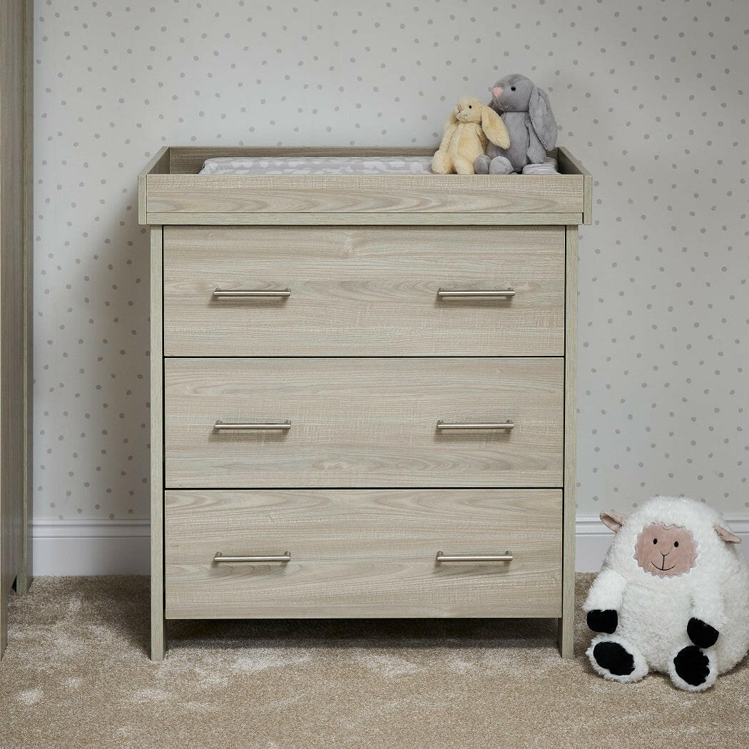 Obaby Nika Changing Unit (Grey Wash) - lifestyle image