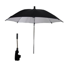 Phil and Teds Universal Stick Shade (Black) - showing the opened parasol