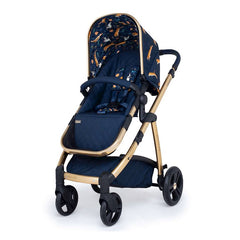 Cosatto Wow Pram & Accessories Bundle - Paloma Faith (On The Prowl) - quarter view, showing the pushchair in forward-facing mode