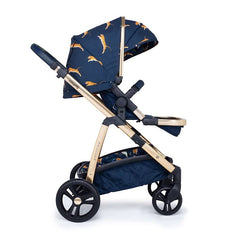 Cosatto Wow Pram & Accessories Bundle - Paloma Faith (On The Prowl) - side view, shown forward-facing with seat upright and leg rest raised