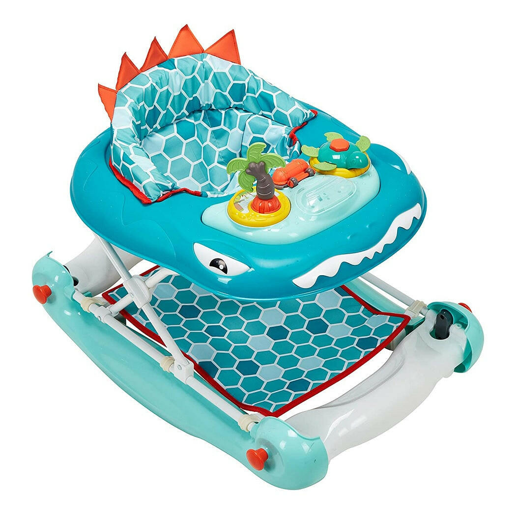 MyChild Dino 2-in-1 Walker/Rocker Aqua Grey