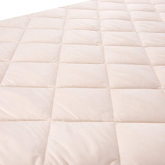 Hauck Bed Me Fitted Sheet - 120x60cm (Beige) - showing the sheet`s quilted texture