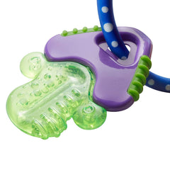 Nuby Icy Bites Teether Keys (Blue) - showing the multi-textured surface of one of the keys