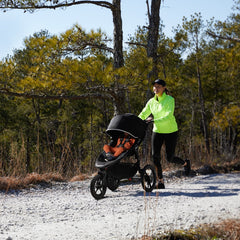 Baby Jogger Summit X3 Jogging Stroller (Midnight Black) - lifestyle image
