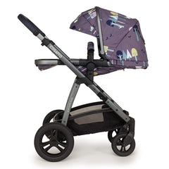 Cosatto Wow 2 Pram & Pushchair (Wilderness) - side view, showing the seat unit and chassis together as the pushchair in parent-facing mode