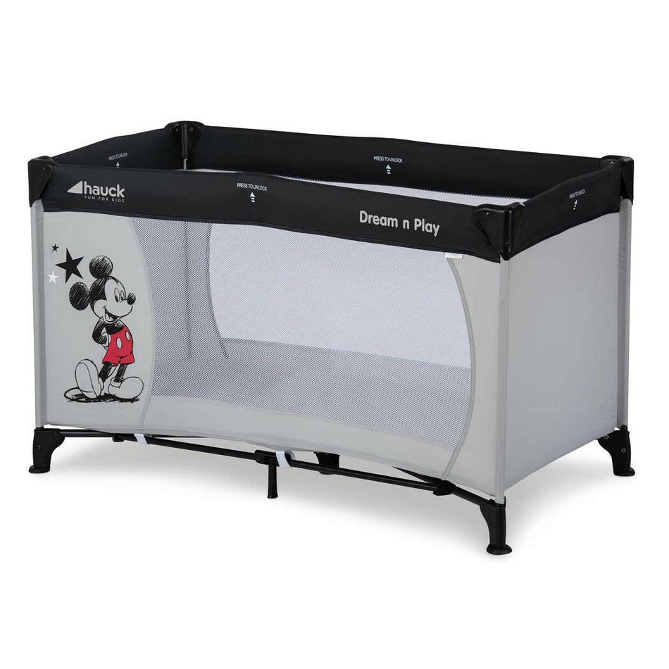 Hauck Dream n Play Travel Cot Disney - Mickey Stars