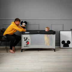 Hauck Dream n Play Travel Cot (Disney - Mickey Stars) - lifestyle image