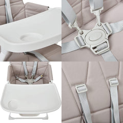 MyChild Hideaway Highchair (Grey) - showing some of the highchair`s features
