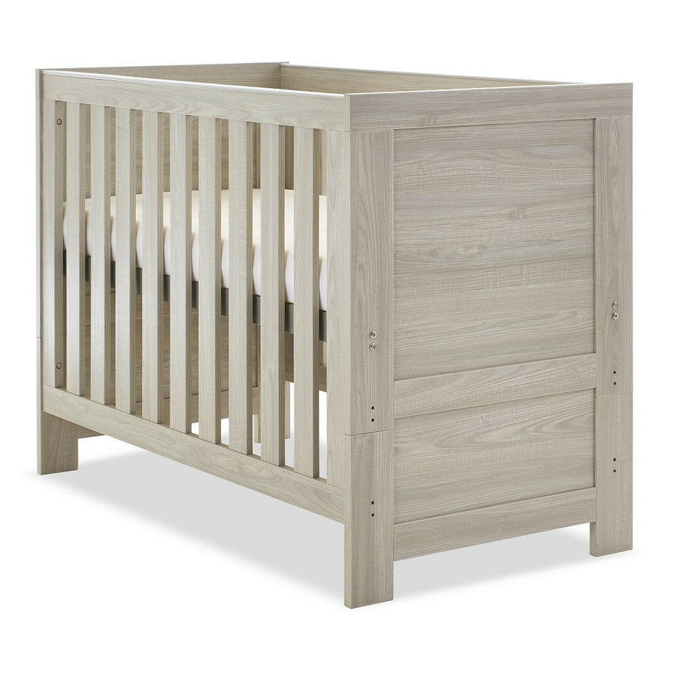 Obaby Nika Mini Cot Bed Grey Wash