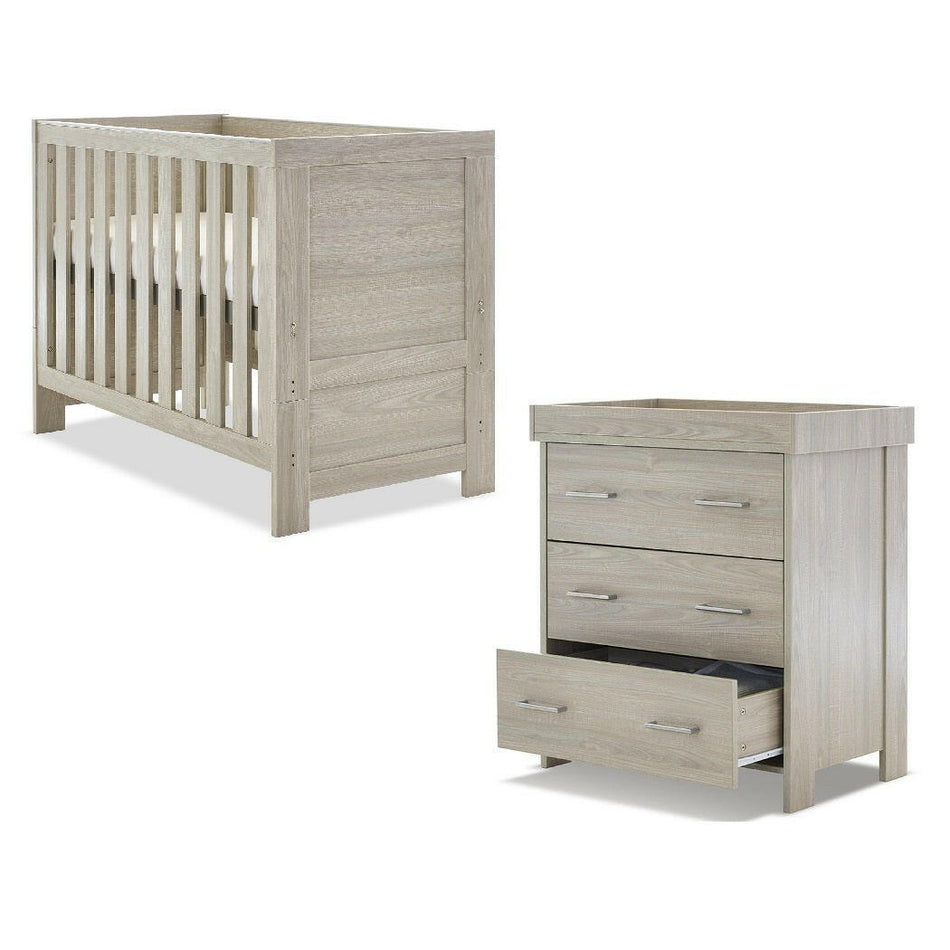 Obaby Nika Mini 2 Piece Room Set - Grey Wash