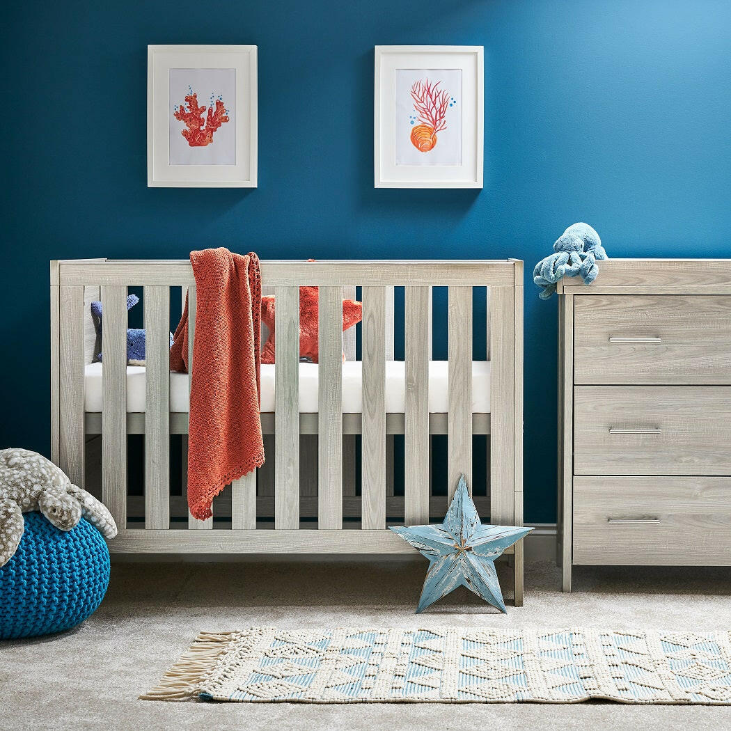 Obaby Nika Mini 2 Piece Room Set - Grey Wash - lifestyle image