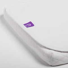SnuzPod2 Waterproof Crib Mattress Protector - showing the protector sitting on top of a mattress (mattress not included)