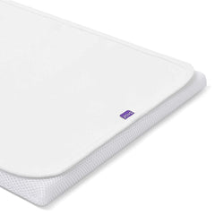 SnuzPod4 Waterproof Crib Mattress Protector - showing the protector sitting on top of a mattress (mattress not included)