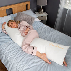 Mother&Baby 6ft Deluxe Body Support Pillow (Cream) - lifestyle image