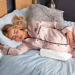 Mother&Baby Support Pillow and Wedge Set (Cream) - lifestyle image, shown here with the support wedge