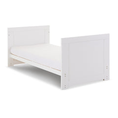 Obaby Nika Cot Bed (White Wash) - showing the junior bed (mattress not included, available separately)