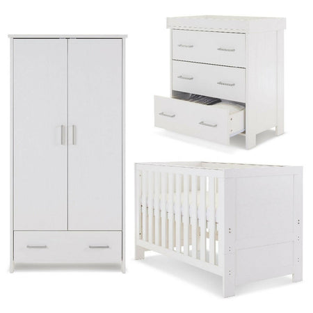 Obaby Nika 3 Piece Room Set White Wash