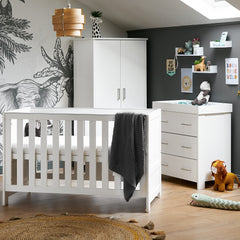 Obaby Nika 3 Piece Room Set (White Wash) - lifestyle image