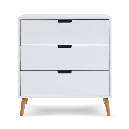 Obaby Maya Changing Unit (White with Natural) - front view, shown here without its changing top