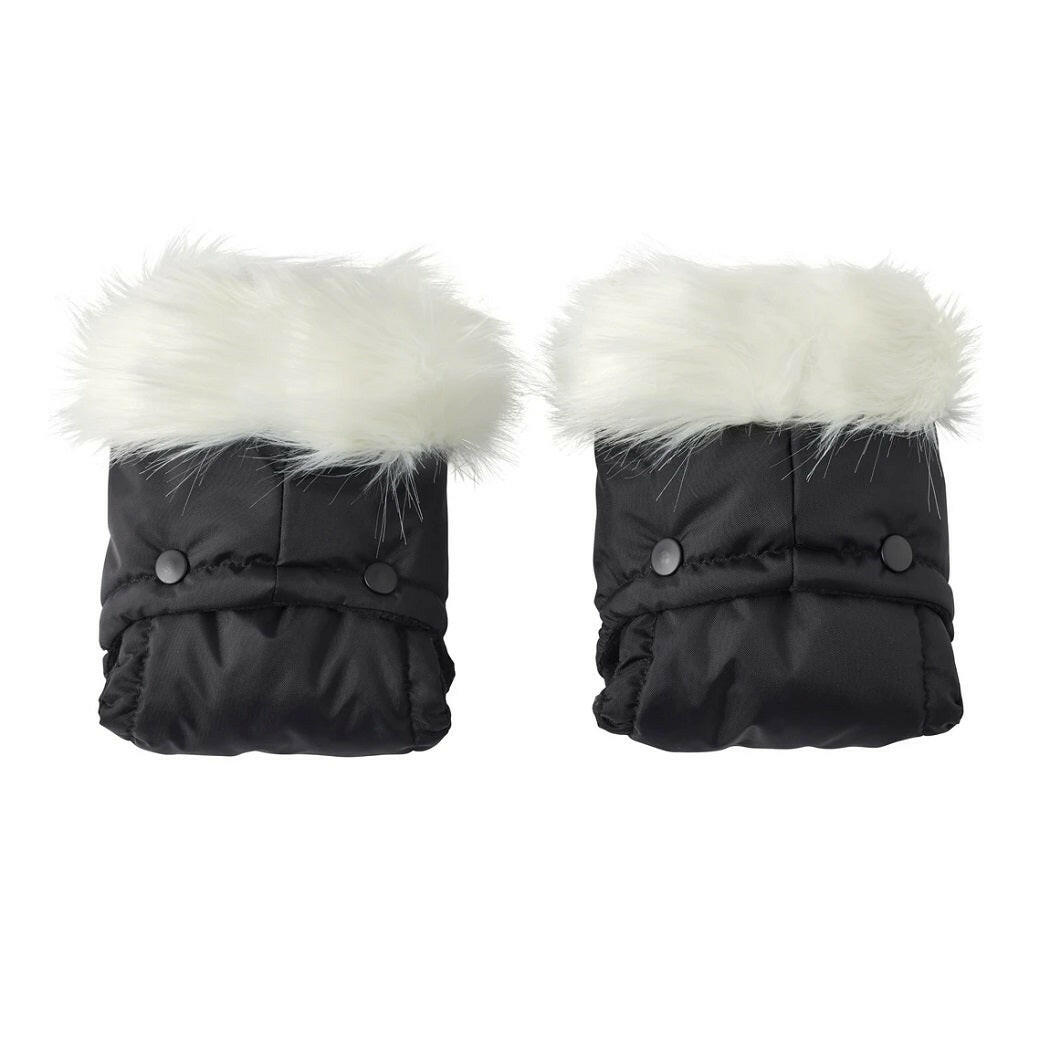 Clair De Lune Universal Pushchair Pram Faux Fur Mittens White