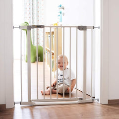Hauck Clear Step Gate (White) - lifestyle image