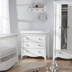 CuddleCo Clara 3 Piece Room Set (White) - lifestyle image