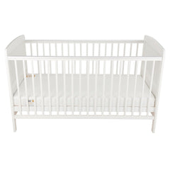 CuddleCo Juliet Cot Bed (White) - shown here with the mattress base at its lowest level (mattress not included, available separately)
