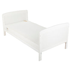 CuddleCo Juliet Cot Bed (White) - shown here as the toddler bed (mattress not included, available separately)
