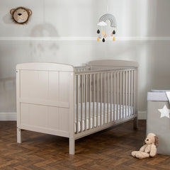 CuddleCo Juliet Cot Bed (Dove Grey) - lifestyle image