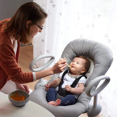BEABA Up and Down Bouncer (Grey) - lifestyle image