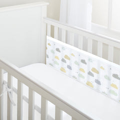Breathable Baby Mesh Liner - 2 Sided (Cloud 9) - lifestyle image (cot and mattress not included, available separately)
