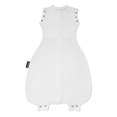 Clevamama 3-in-1 Nite Nite Romper (White) Size: Birth to 9 Months - showing its arm and leg cuffs