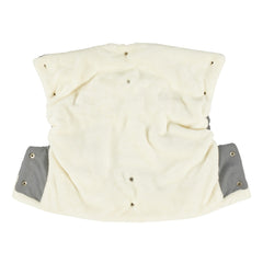Ickle Bubba Pram Hand Muff (Grey) - showing the muff opened up to reveal its fur lining