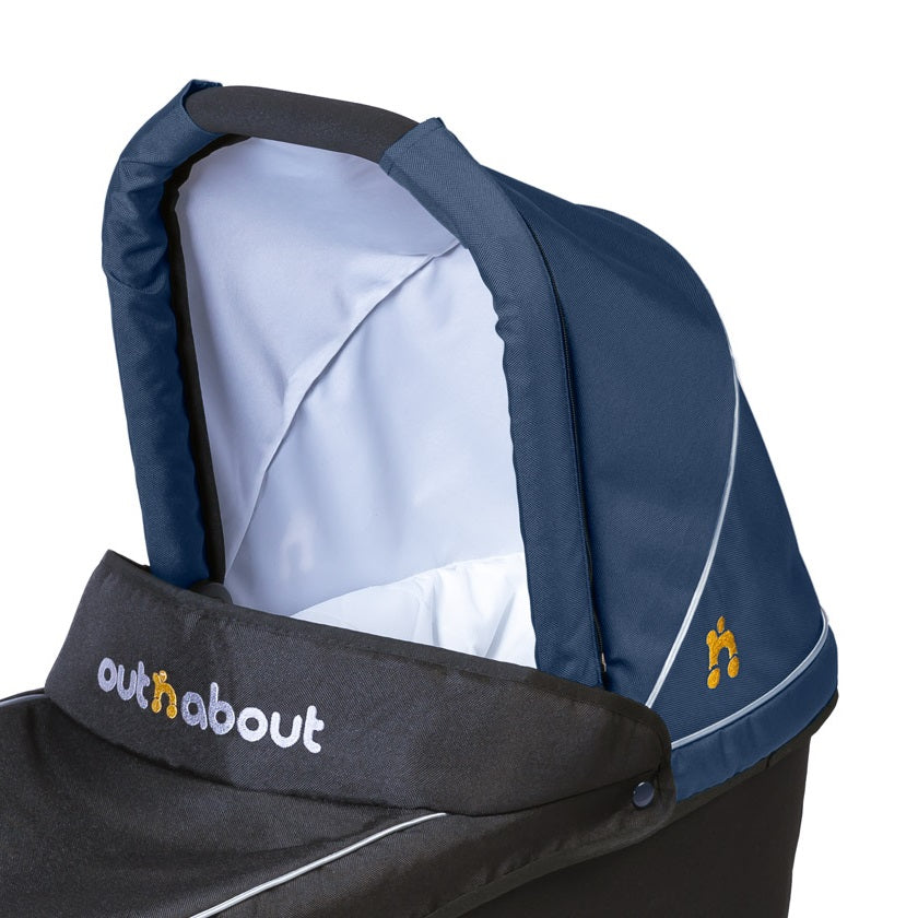 Out n About Nipper Double Carrycot - Hood Fabric (Royal Navy)