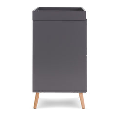 Obaby MAYA Changing Unit (Slate with Natural) - side view, shown here with the changing top