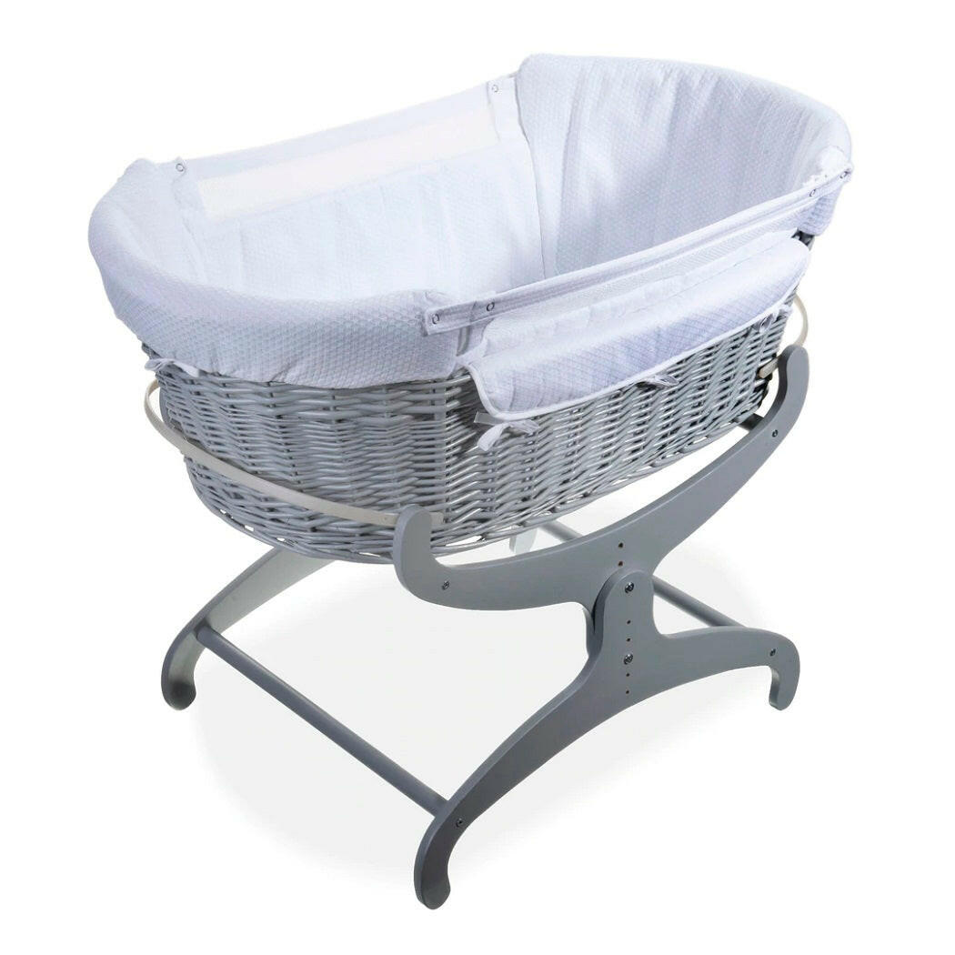 Clair De Lune Bedside Crib - Cotton Dreams White