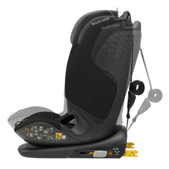 Maxi-Cosi Titan Pro i-Size Car Seat (Authentic Black) - side view, showing the seat`s reclining positions