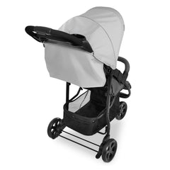 Hauck Citi Neo 3 (Grey) - rear view, showing the large shopping basket