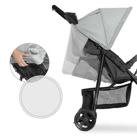 Hauck Citi Neo 3 (Grey) - side view, showing the seat`s adjustability