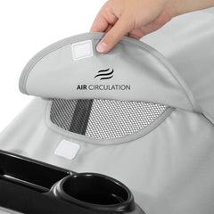 Hauck Citi Neo 3 (Grey) - showing the peek-a-boo/ventilation panel in the hood