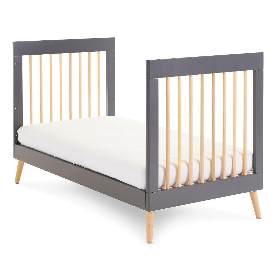 Obaby MAYA 2 Piece Room Set (Slate with Natural) - shown here as the junior bed