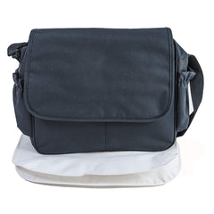 Clair de Lune Essentials Changing Bag (Black) - showing the bag with its foldable changing mat