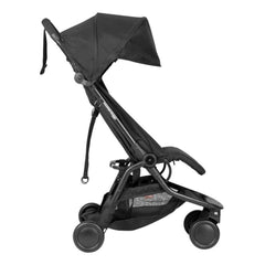 Mountain Buggy Nano V3 Pushchair (Black - 2020+) - side view, shown here with seat upright