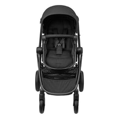 Maxi-Cosi Zelia3 Luxe Pushchair (Twillic Black) - front view, shown as the pushchair