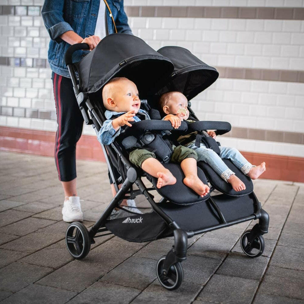 hauck twin pushchair Hauck Swift X Duo Double Pushchair (Black)