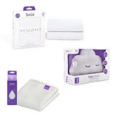 SnuzPod4 STARTER Bundle (Rose White) - showing the included accessories
