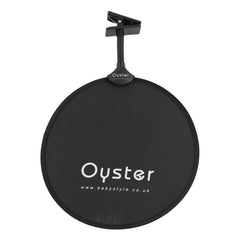Oyster Sun Shade with Clip by BabyStyle for Pushchairs (Universal Fit) - showing the sun shade with its fixing clip